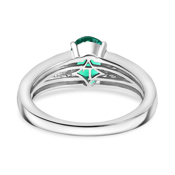 LUXURIANT AAA Labor kolumbianischer Smaragd und Labor Diamant Ring - 1,43 ct. image number 6