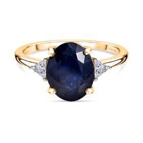 D'Joy Masoala Saphir und Moissanit Ring - 4,15 ct.