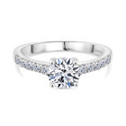 LUXURIANT DIAMOND - Lab Grown Diamant SI Ring 925 Silber rhodiniert (Größe 18.00) ca. 1.25 ct