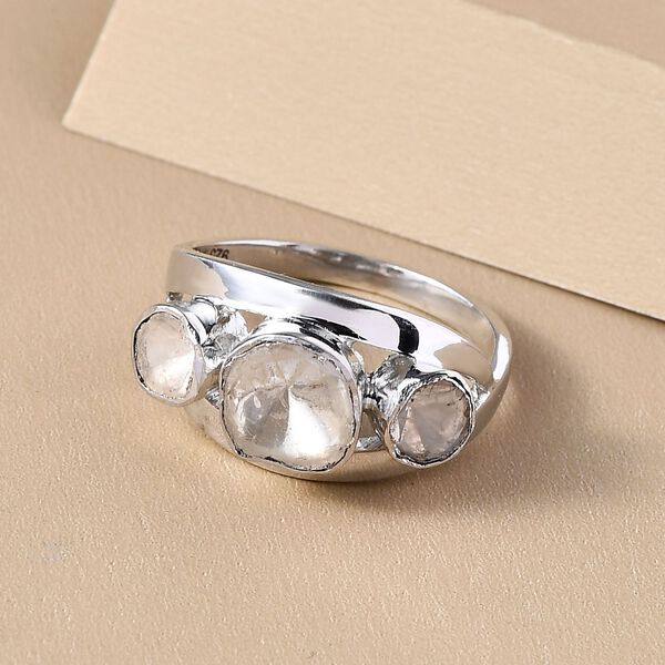 Handgearbeiteter Polki-Diamant-Ring - 0,50 ct. image number 2
