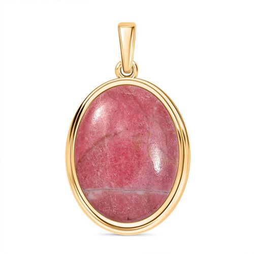 Rhodonit Anhänger Messing ca. 19,67 ct. image number 0