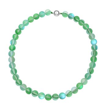 Gr&uuml;ne Kristall-Halskette, 50 cm - 410 ct.