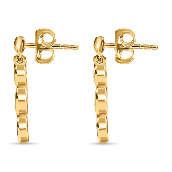 Natürliche Chromdiopsid-Trilogie-Ohrringe - 1,03 ct. image number 5