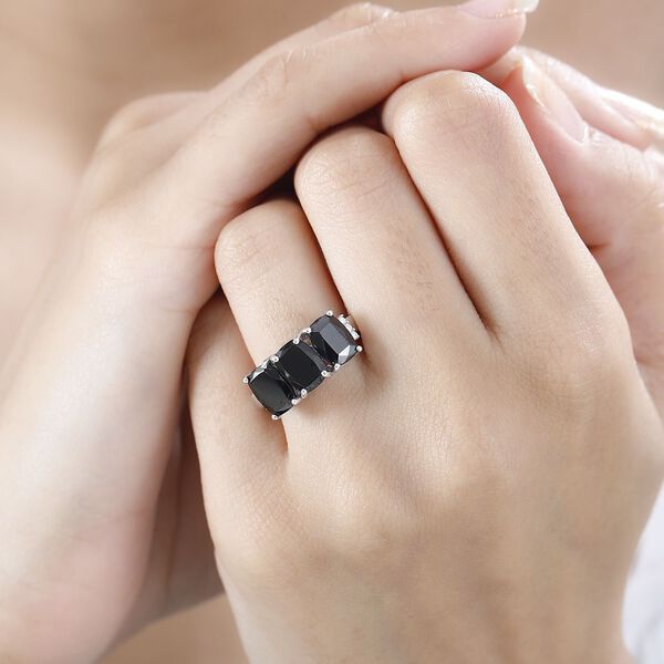 Elite Shungit und Moissanit Ring - 2,63 ct. image number 3