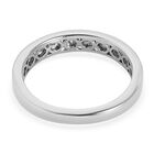 Diamant Half Eternity Ring 925 Silber Platin-Überzug image number 5