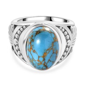 Blauer Türkis-Ring - 5,56 ct.