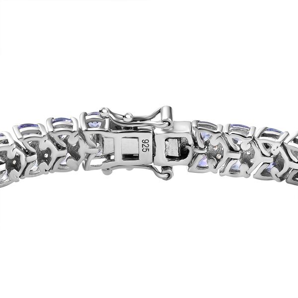 Tansanit und Zirkon Armband, 20cm - 11,09 ct. image number 4