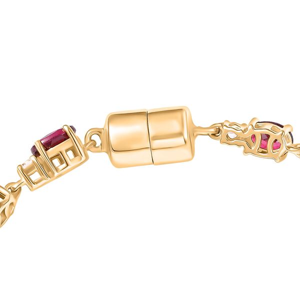 D'Joy Rhodolith Granat und Zirkon 18cm Armband - 10,46 ct. image number 4