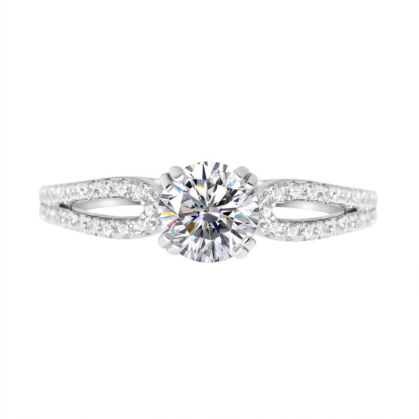 LUSTRO STELLA - wei&szlig;er Zirkonia-Ring - 0,90 ct.