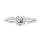 Lustro Stella - Weißer Zirkonia-Ring, 925 Silber rhodiniert (Größe 16.00) ca. 0,90 ct