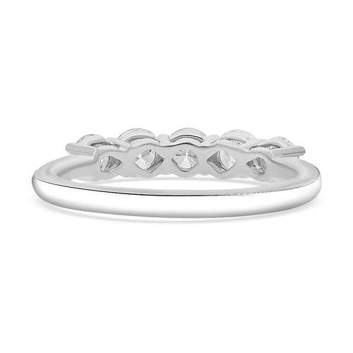 LUXURIANT DIAMOND- SGL zertifizierter VS-EF Labor Diamant Half Eternity Ring in 585 Weißgold - 1 ct. image number 8