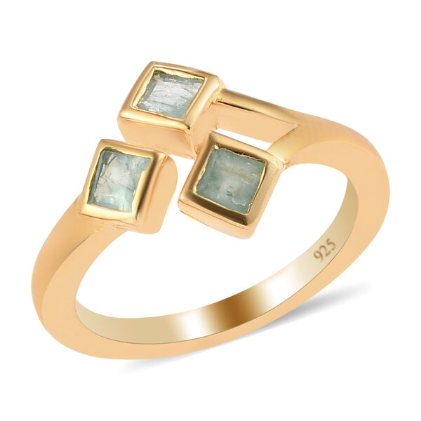 Blaugr&uuml;ner Grandidierit-Ring, ca. 0,50 ct. image number 2