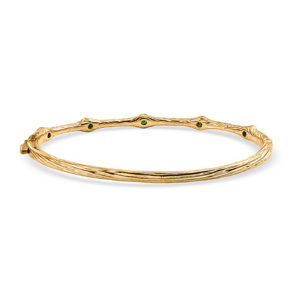 Nat&uuml;rlicher Chromdiopsid Armreif ca. 19 cm Nickelfreies Messing ca. 0.61 ct image number 4