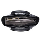 Crossbody Tasche aus 100% echtem Leder mit Kroko-Prägung, Größe 28x14x27 cm, Golden image number 5