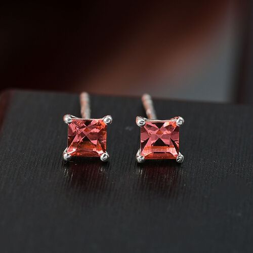 J Francis J Francis gefertigt mit SWAROVSKI Rose Pfirsich Swarovski Kristall Ohrringe 925 Silber Standard image number 1