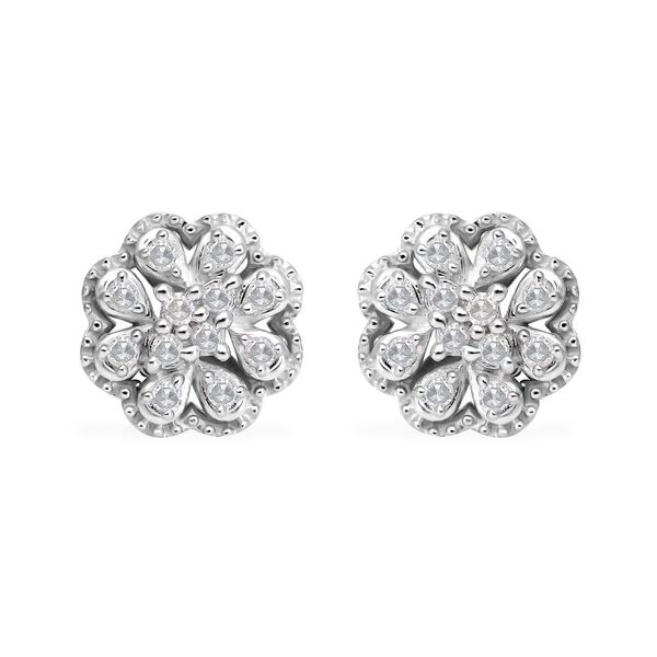 Wei&szlig;e Diamant-Ohrringe - 0,25 ct.