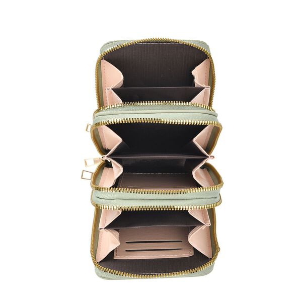 Moderne Umhängetasche mit RFID-Schutz, pastellgrün image number 3