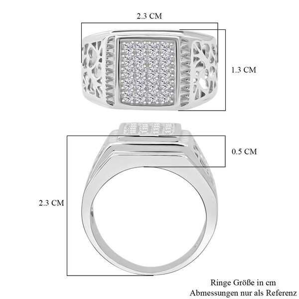 Lustro Stella Wei&szlig;er Zirkonia Ring 925 Silber rhodiniert (Gr&ouml;&szlig;e 18.00) image number 6