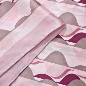 LA MAREY 100% Maulbeeren-Seidenschal, 55x170 cm, Wellen