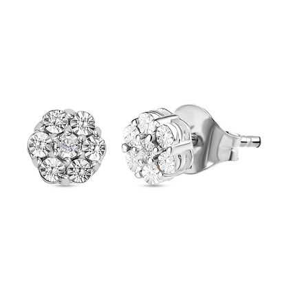 Funkelnde Diamant-Ohrringe