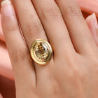 Citrin Ring 925 Silber vergoldet  ca. 5,40 ct image number 2