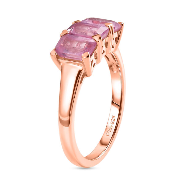 D'Joy Ilakaka Rosa Saphir (Fissure gef&uuml;llt) Ring 925 Silber 750 Ros&eacute;gold vermeil (Gr&ouml;&szlig;e 18.00) ca. 2,69 ct image number 5