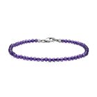 Afrikanischer Amethyst Armband ca. 19 cm 925 Silber rhodiniert ca. 10,00 ct.