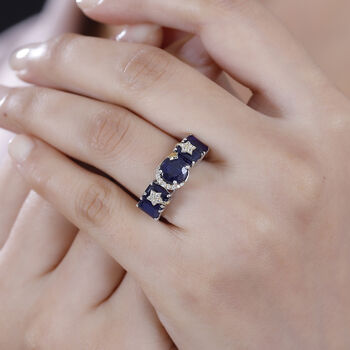 GP Celestial Dream Kollektion- AA Masoala Saphir, Zirkon und blauer Saphir-Ring - 5,76 ct.