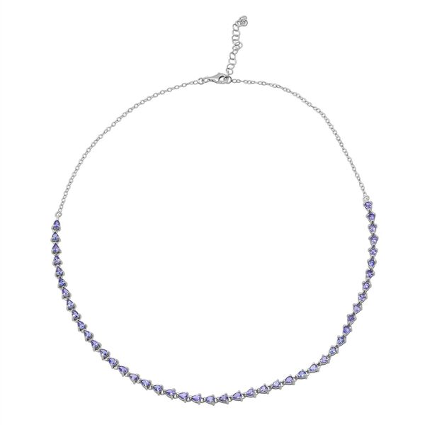 D'Joy Tansanit Halskette ca. 50 cm 925 Silber rhodiniert ca. 5,69 ct.