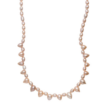 AA mehrfarbige S&uuml;&szlig;wasser Perle Halskette, 45+5 cm