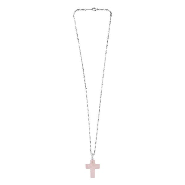 LIVMORE Geschenkset 3-teilig, Schl&uuml;sselanh&auml;nger Armband Halskette, Rosenquarz image number 4