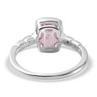 Rosa Zirkonia-Solitär-Ring in Silber, 2,46 ct. image number 5