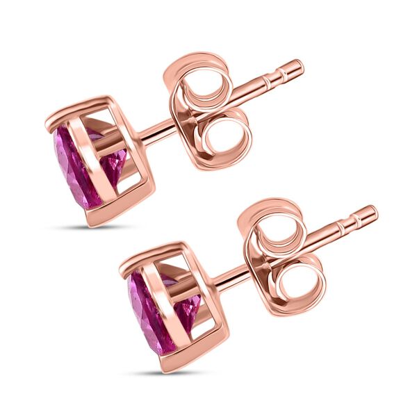 LUXURIANT AAA Labor Rosa Saphir Ohrringe - 1,92 ct. image number 5