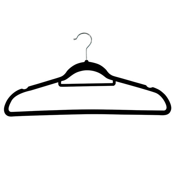 10er Set - Kleiderb&uuml;gel mit Samt &uuml;berzogen, Anti-Rutsch image number 4