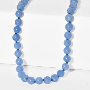 EverTrue Milchige Aquamarin 50cm Halskette - 180 ct.