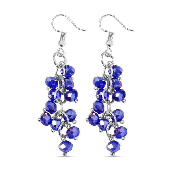 Blaues und weißes Kristall-Schmuckset - 247 ct. image number 2