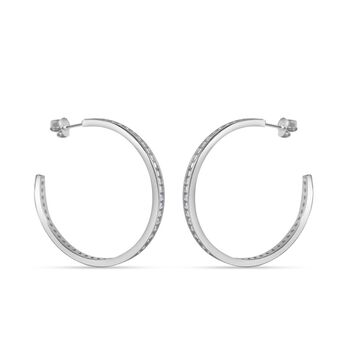 Wei&szlig;e Zirkonia-Ohrringe - 5,17 ct.