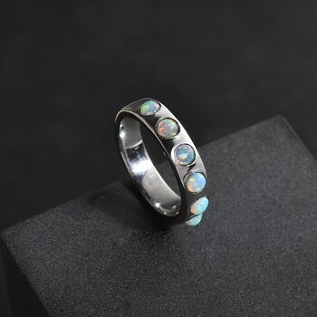 Nat&uuml;rlicher, &auml;thiopischer Welo Opal-Ring - 0,60 ct.