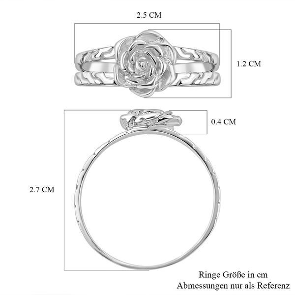 Royal Bali Kollektion - Rosen-Ring in 925 Silber image number 5