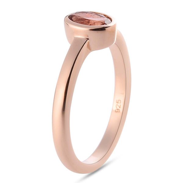 Natürlicher Blush Turmalin-Ring, 925 Silber Roségold Vermeil  ca. 0,53 ct image number 5