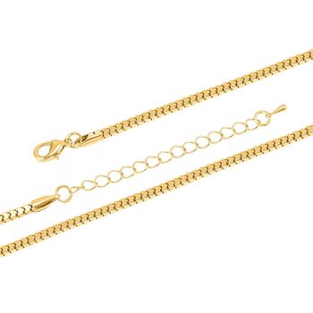 Wei&szlig;er und schwarzer Kristall-Elefanten-Anh&auml;nger mit Kette in Goldton, 73 cm