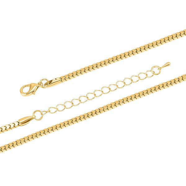 Wei&szlig;er und schwarzer Kristall-Elefanten-Anh&auml;nger mit Kette in Goldton, 73 cm image number 4