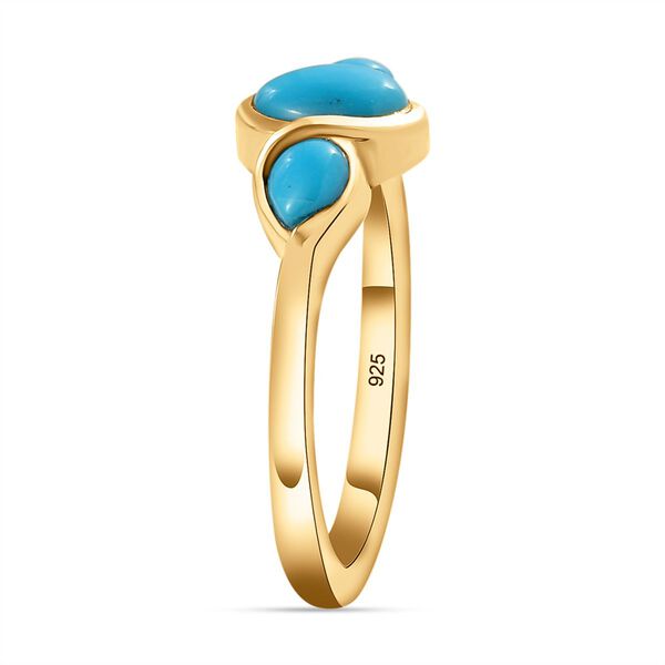 Amerikanischer, nat&uuml;rlicher Sleeping Beauty T&uuml;rkis-Ring - 0,79 ct. image number 5