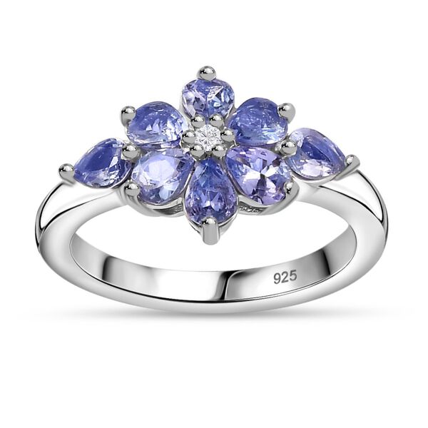 Tansanit und Zirkon Ring - 1,16 ct. image number 4