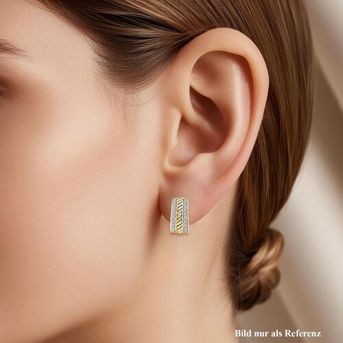 LUXURIANT DIAMOND - Lab Grown Diamant SI-GH Ohrringe 925 Silber 750 Gelbgold Vermeil ca. 1.00 ct image number 2