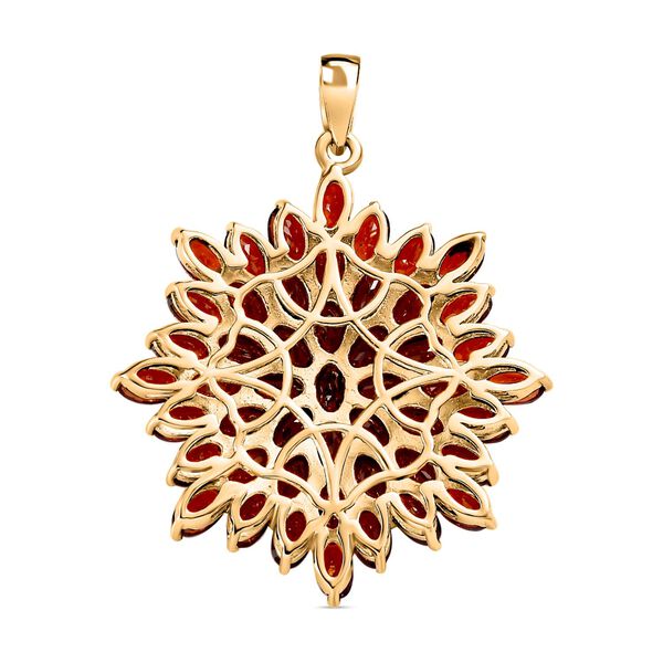 Nat&uuml;rlicher Mosambik Granat Anh&auml;nger, 925 Silber vergoldet, ca. 14.01 ct image number 5