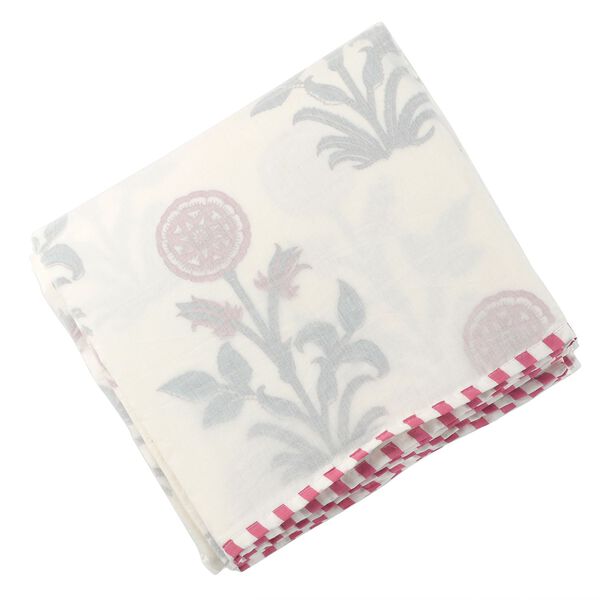 Dreilagige Baumwoll-Muslin-Blockdruck Dohar image number 5