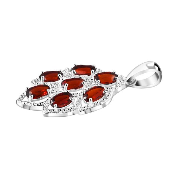 Roter Granat Anh&auml;nger, 925 Silber ca. 2.03 ct image number 3