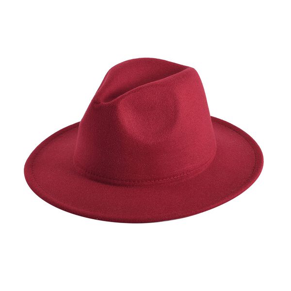 LA MAREY - Fedora Hut, Unisex, 56-58cm, Burgunder image number 2