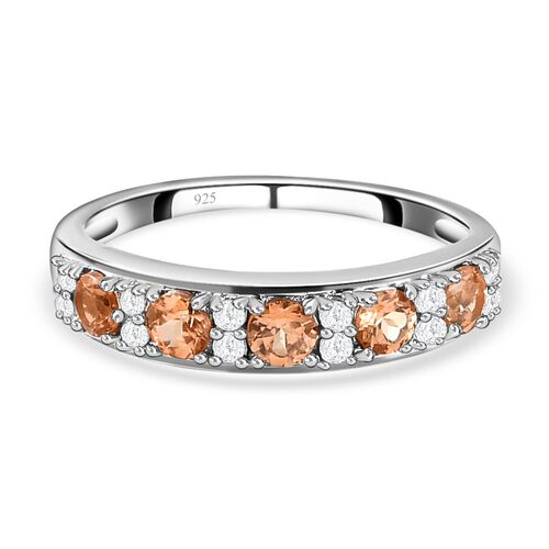 AA Ceylon kaiserlicher Granat und Zirkon-Ring - 0,95 ct. image number 0